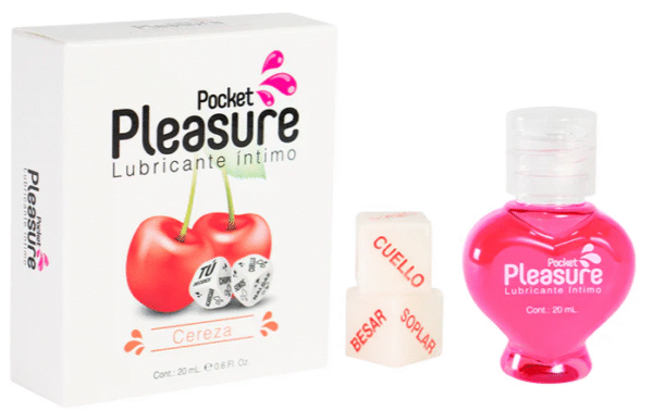 Lubricante Íntimo Cereza + Dados Eróticos - Imagen 3