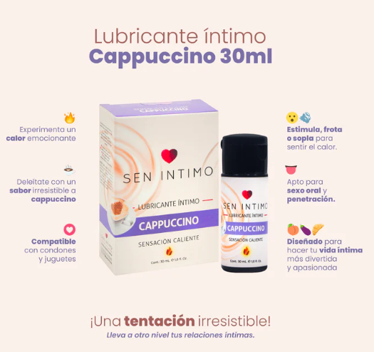 Lubricante Cappuccino – Sensación Caliente - Imagen 3
